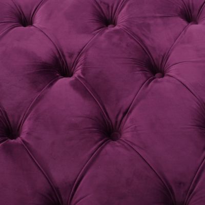 Ottoman Velvet Modern Glam Button Tufted
