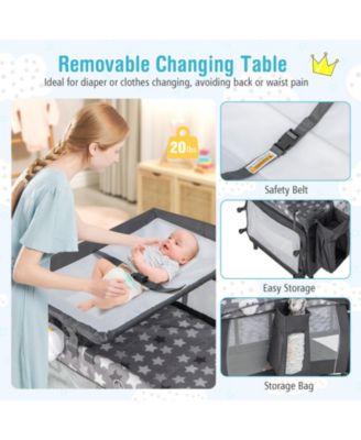 Portable Baby Nursery Center 4-in-1 Portable Travel Crib