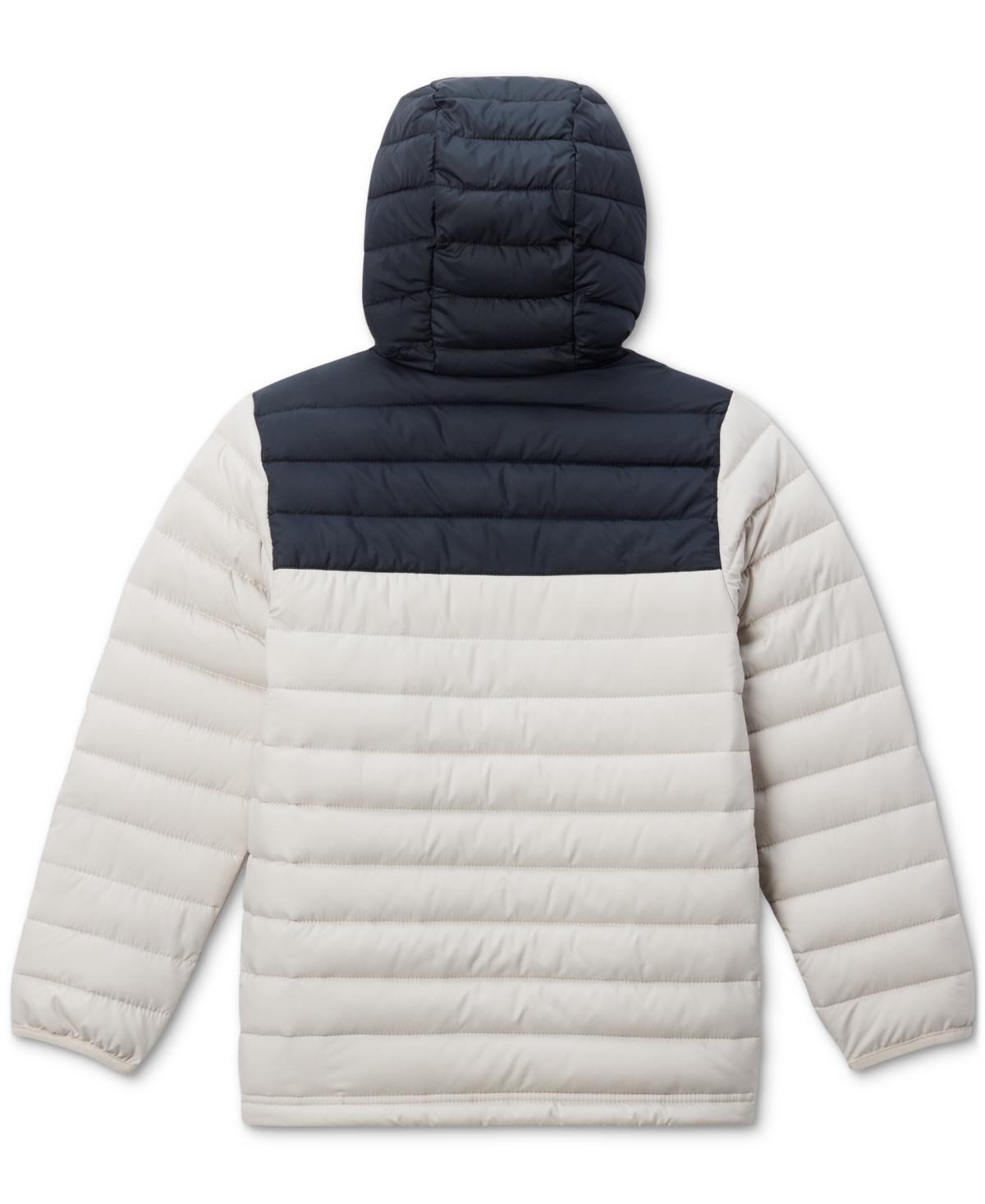 Columbia Big Boys Powder Lite Ii Quilted Colorblocked Full-Zip Hooded Jacket - Black