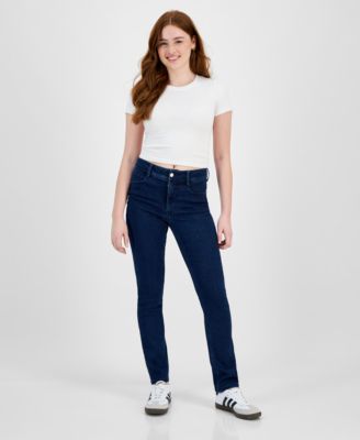 Dollhouse - Juniors' High Rise Straight-Leg Jeans