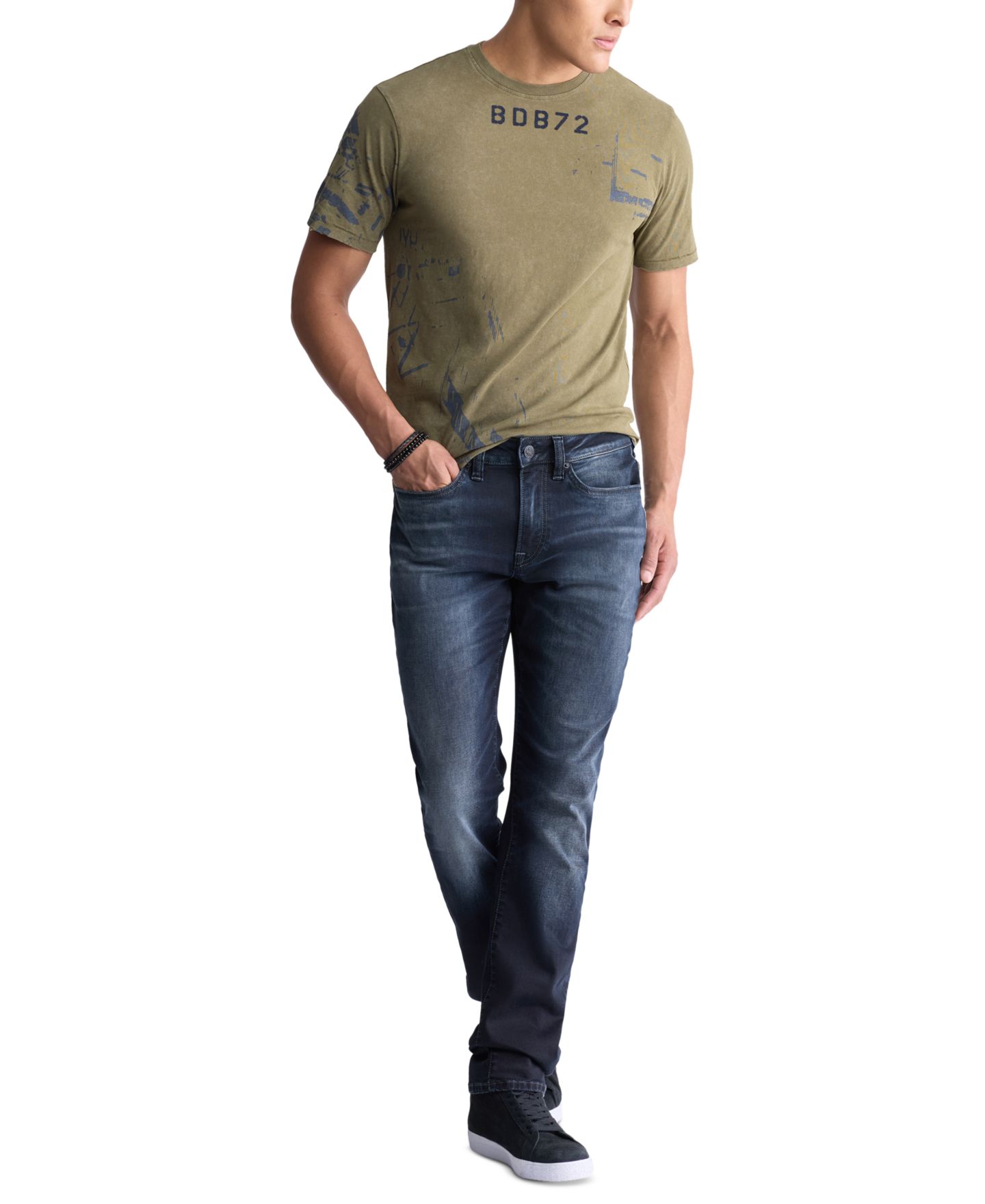 Мужские джинсы Buffalo David Bitton Ash Slim-Fit, цвет: Индиго — фото 4