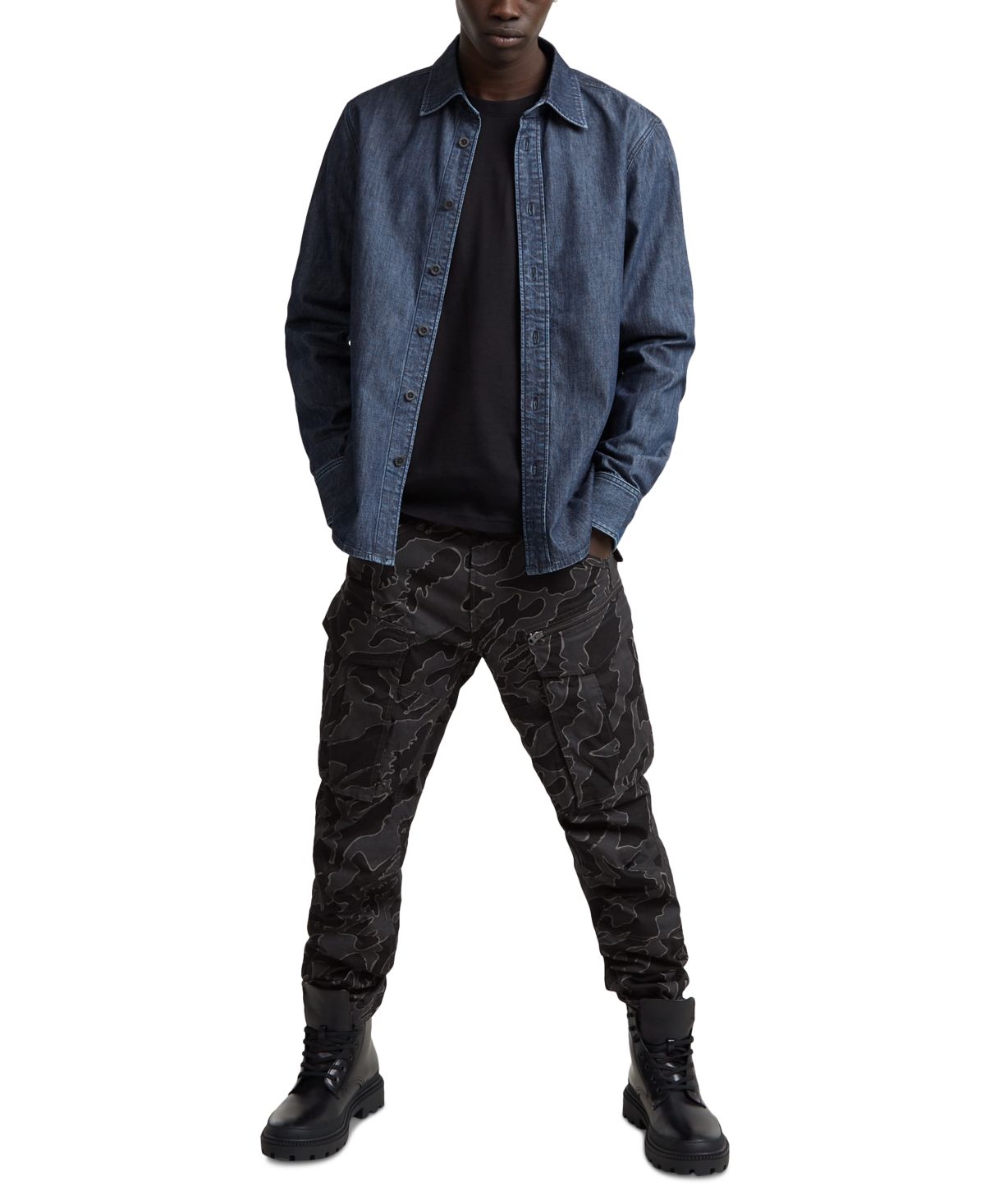 G-Star Raw Men's Rovic 3D Tapered Fit Camo Cargo Pants