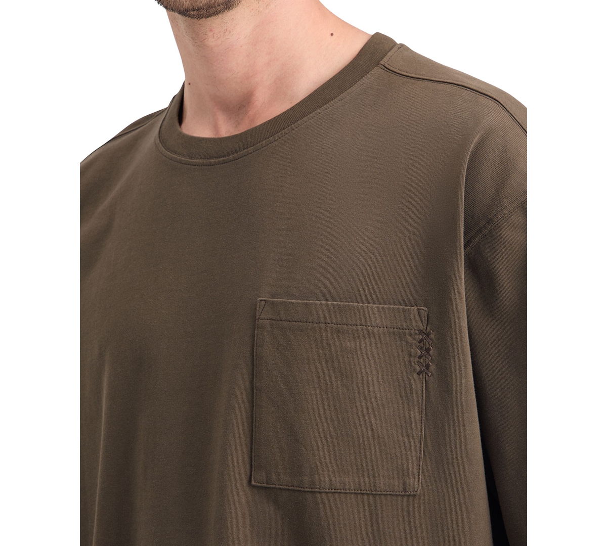 Scotch & Soda Men's Relaxed Fit Short Sleeve Three-Cross Pocket T-Shirt