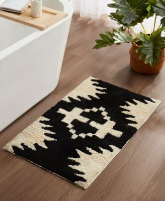 Spider Rock Cotton Bath Rug, 24" x 42"