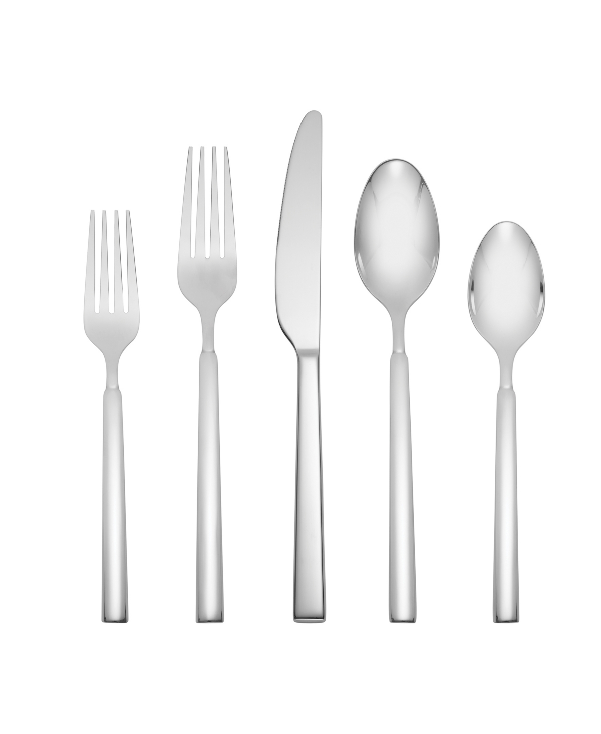 Cambridge Silversmiths Stainless Steel Drew Mirror 51-piece Flatware Set, Service For 8 In Metallic And Stainless