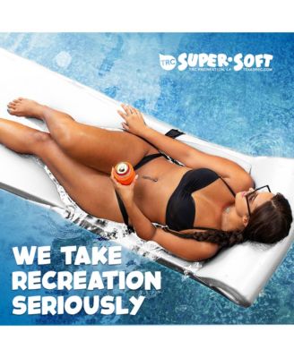 Sunsation 1.75" Thick Foam Lounger Swimming Pool Float, White