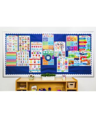18 Laminated Educational Posters for Toddlers (multi-color)