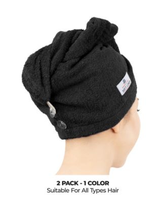 2-Pack Hair Drying Towels, 26" x 13"