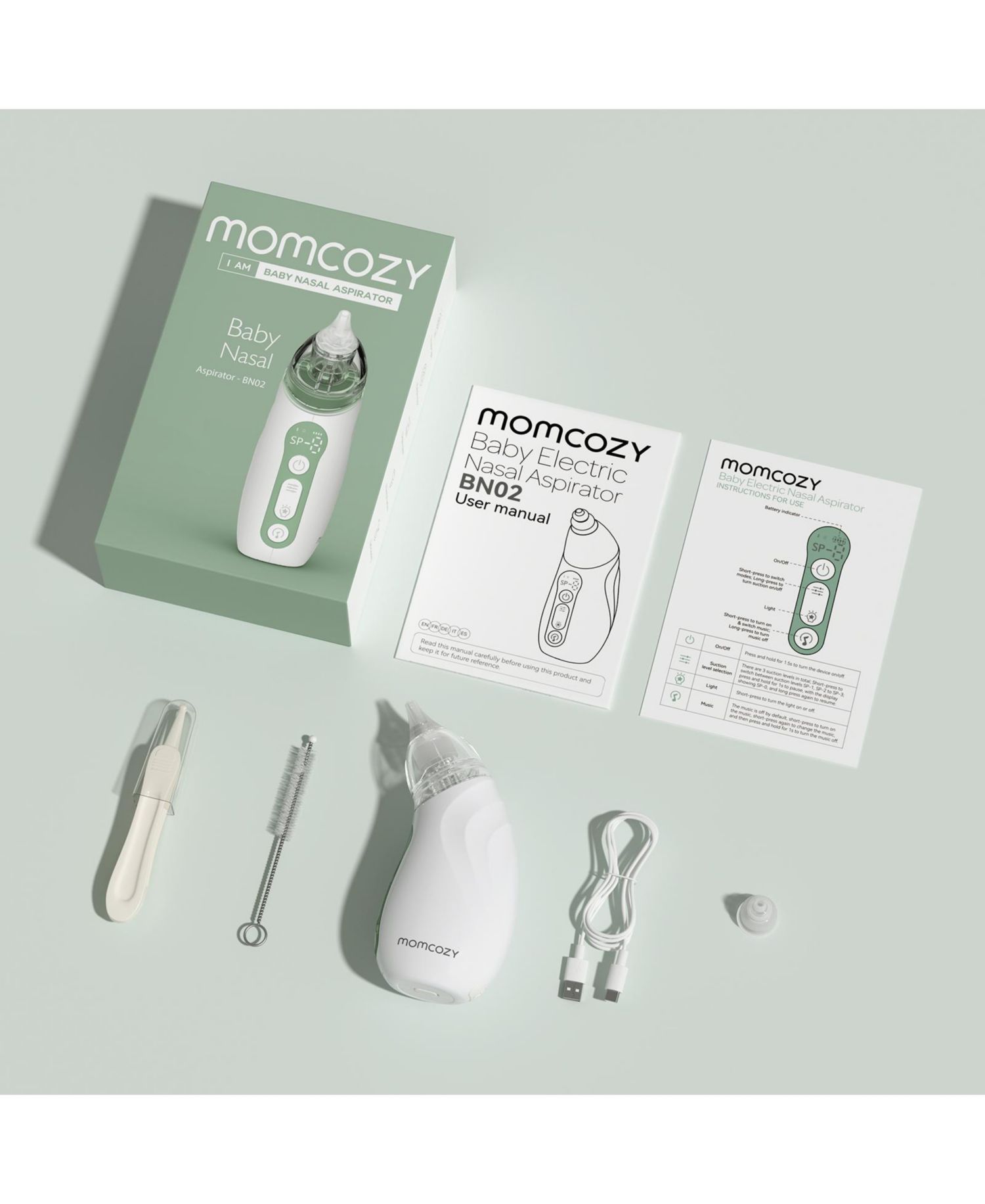 Baby Nasal Aspirator,Newborn and Toddler, Portable Baby Nose Aspirator