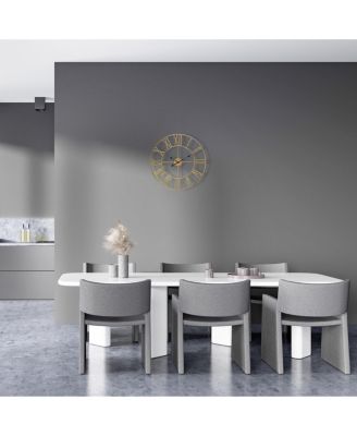 Wall Clock for Living Room Decor - Roman Numeral Wall Clock for Kitchen - 12 inch Wall Clock Decorative (Gold)