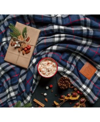 Premium Beige Cream Sherpa Plaid Throw Blanket - Soft Cozy Plush Fluffy Fleece Flannel Throws Blankets for Sofa Couch Living & Bed Room