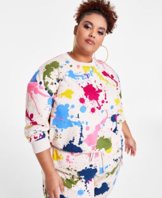 Nina Parker Trendy Plus Size French Terry Sweatshirt Macy s