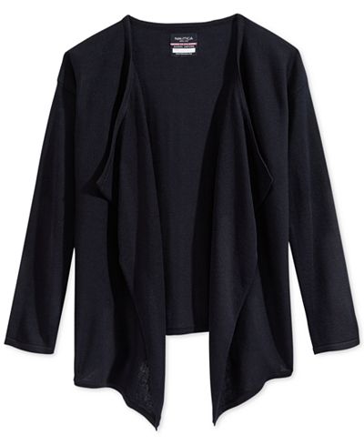 Nautica Uniform Drape-Front Cardigan, Big Girls (7-16)