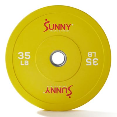 Elite 2-inch Rubber Olympic Bumper Weight Plate LB Color Coded with Steel Hub