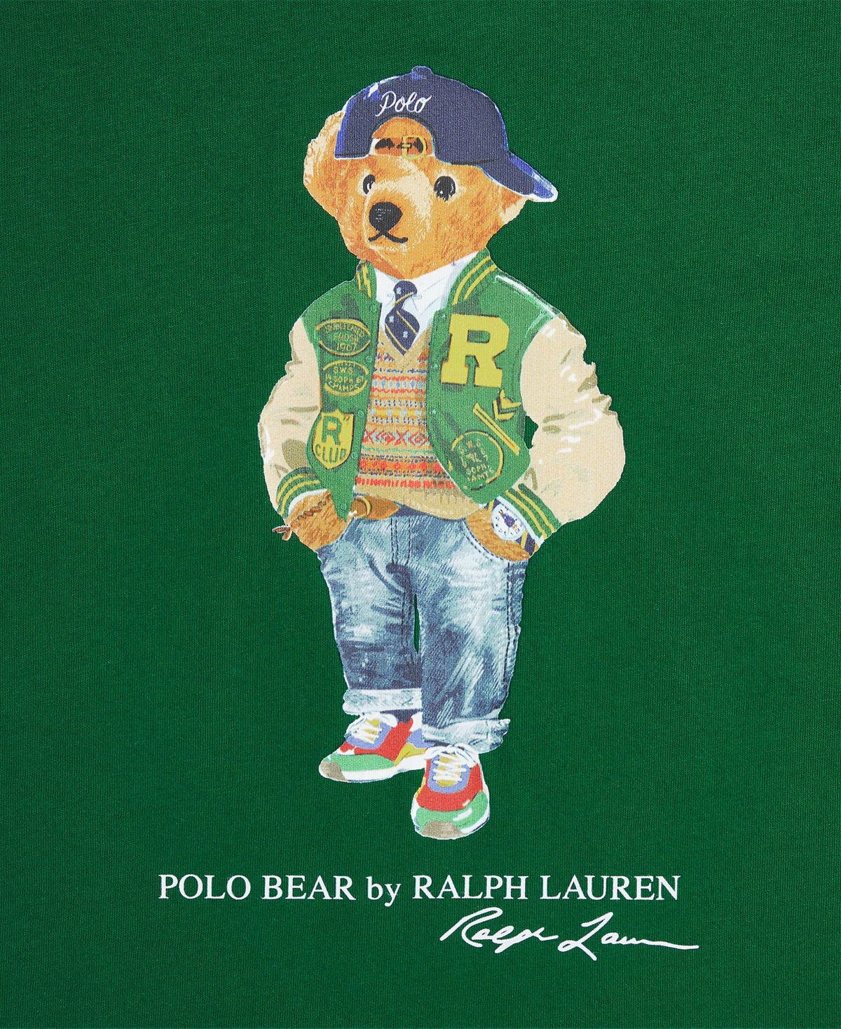 Polo Ralph Lauren Big Boys Polo Bear Cotton Jersey Hooded Tee
