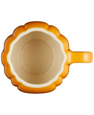 Stoneware Pumpkin Mug with Lid, 14 oz.