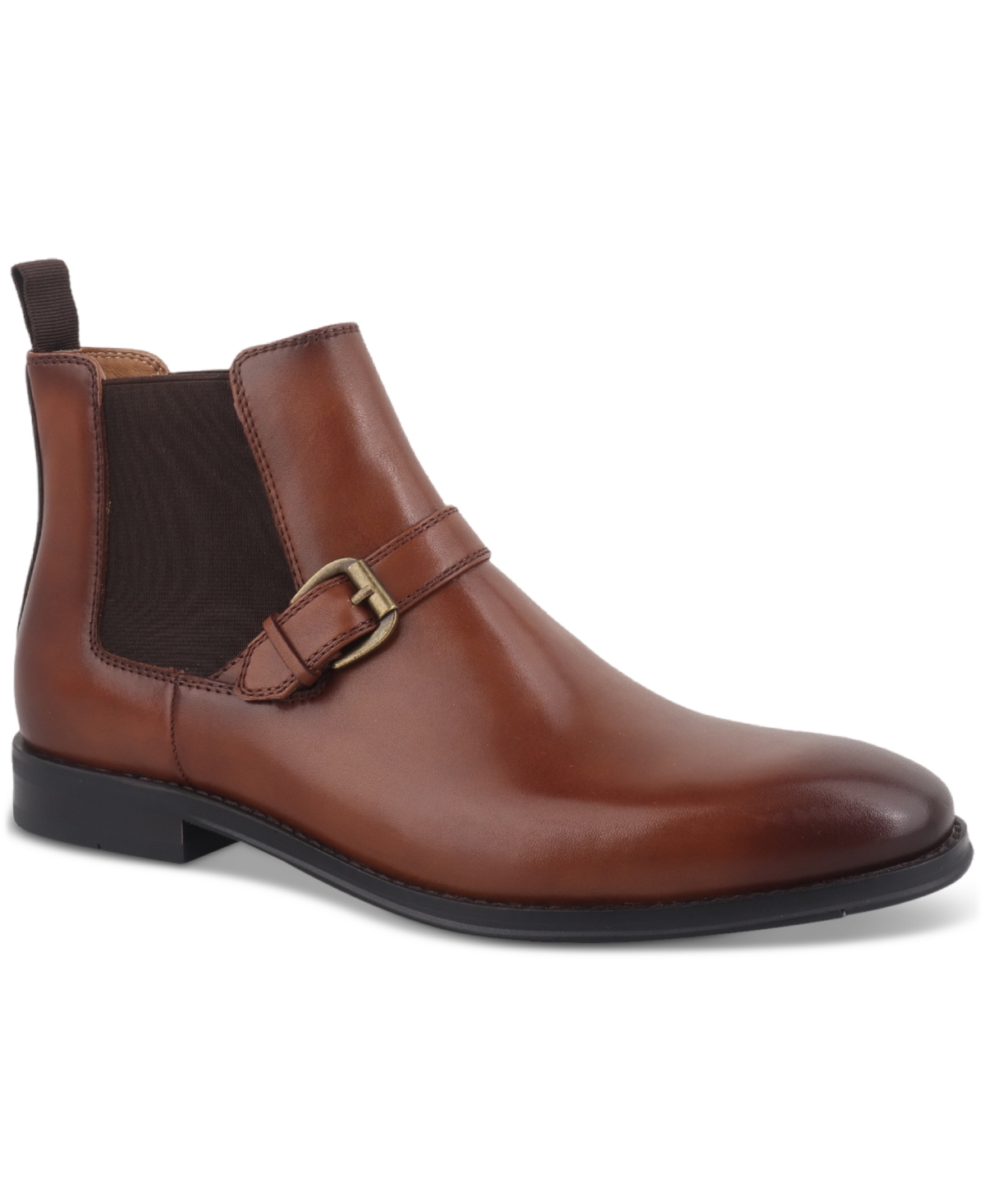 BAR III MEN'S CRAWFORDD LEATHER CHELSEA BOOT, CREATED FOR MACY'S 