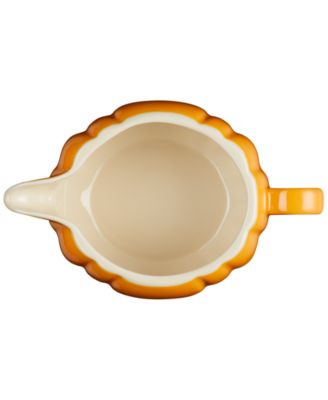 Stoneware Pumpkin 14-Oz. Gravy Boat with Lid