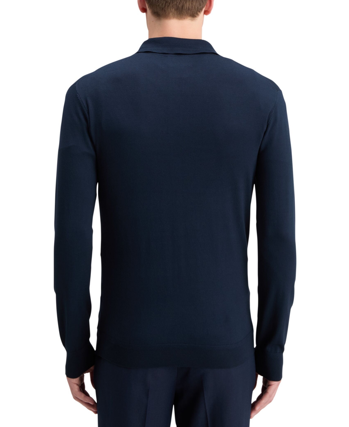 Scotch & Soda Men's Knitted Long Sleeve Polo Sweater