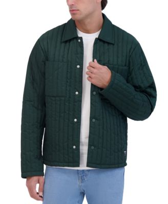 Hudson - Men's Slim-Fit Vertical Quilted Shirt Jacket