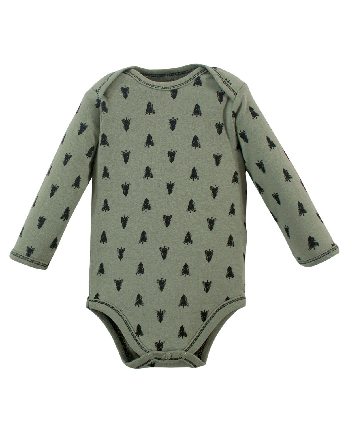 Touched by Nature Baby Boys Baby Organic Cotton Long-Sleeve Bodysuits 5pk,- Happy camper