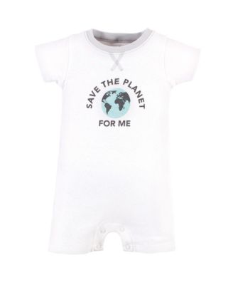 Baby Boys Unisex 2 Pack of Natural Rompers