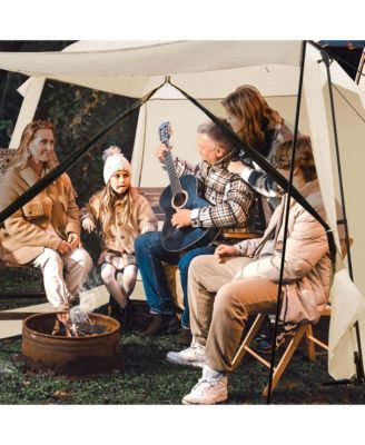 Screen Dome Camping Tent for 6-8 People with 4-Side Mesh Walls Carrying Bag