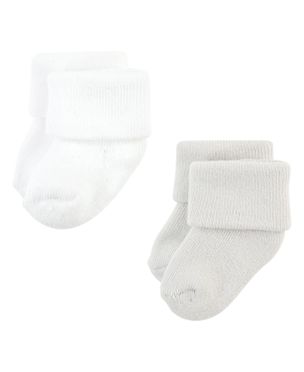 Hudson Baby Baby Boys Cotton Rich Newborn and Terry Socks, Solid Blue Gray 8 Pack Terry - Solid blue gray 8 pack terry