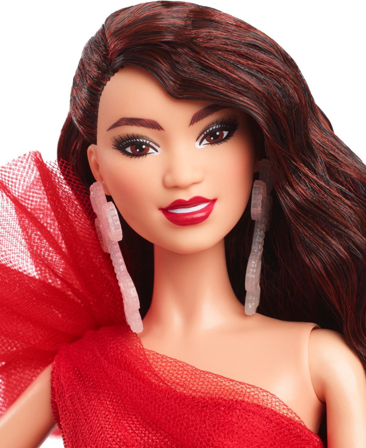 Barbie Signature 2024 Holiday  Fashion Doll, Seasonal Collector Gift, Dark Brown Hair With Plaid Gown In Asst