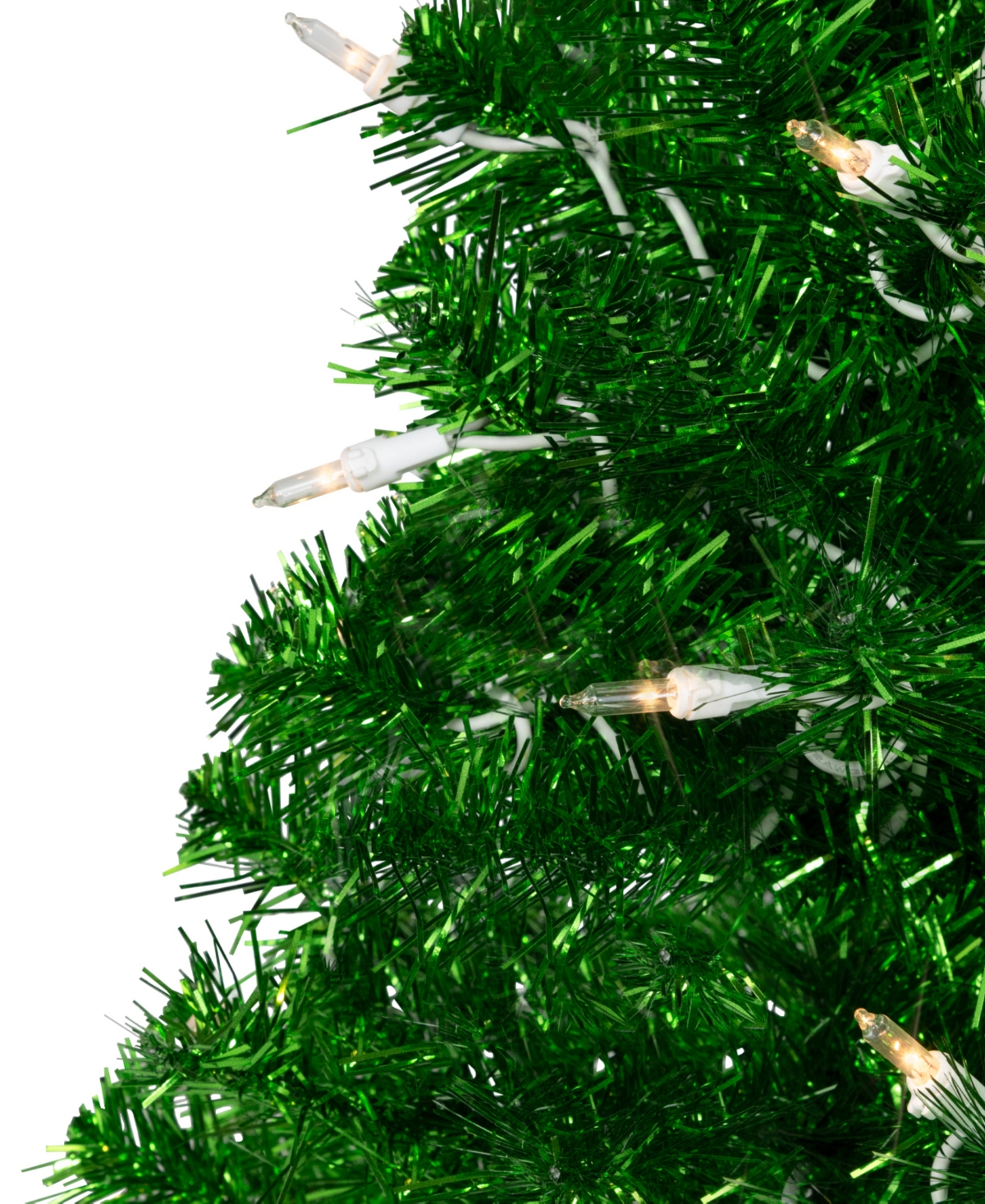 Northlight 2' Paradise Lime Green Tinsel Pine Artificial Tree In Green