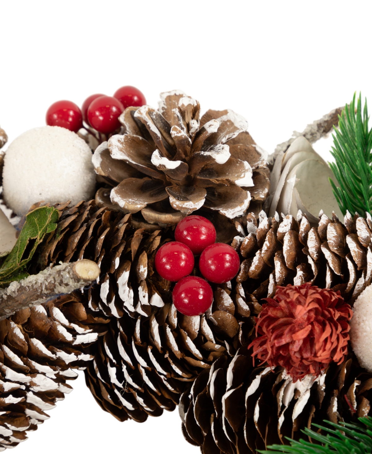 Northlight White Wooden Artificial Christmas Wreath - 14-Inch