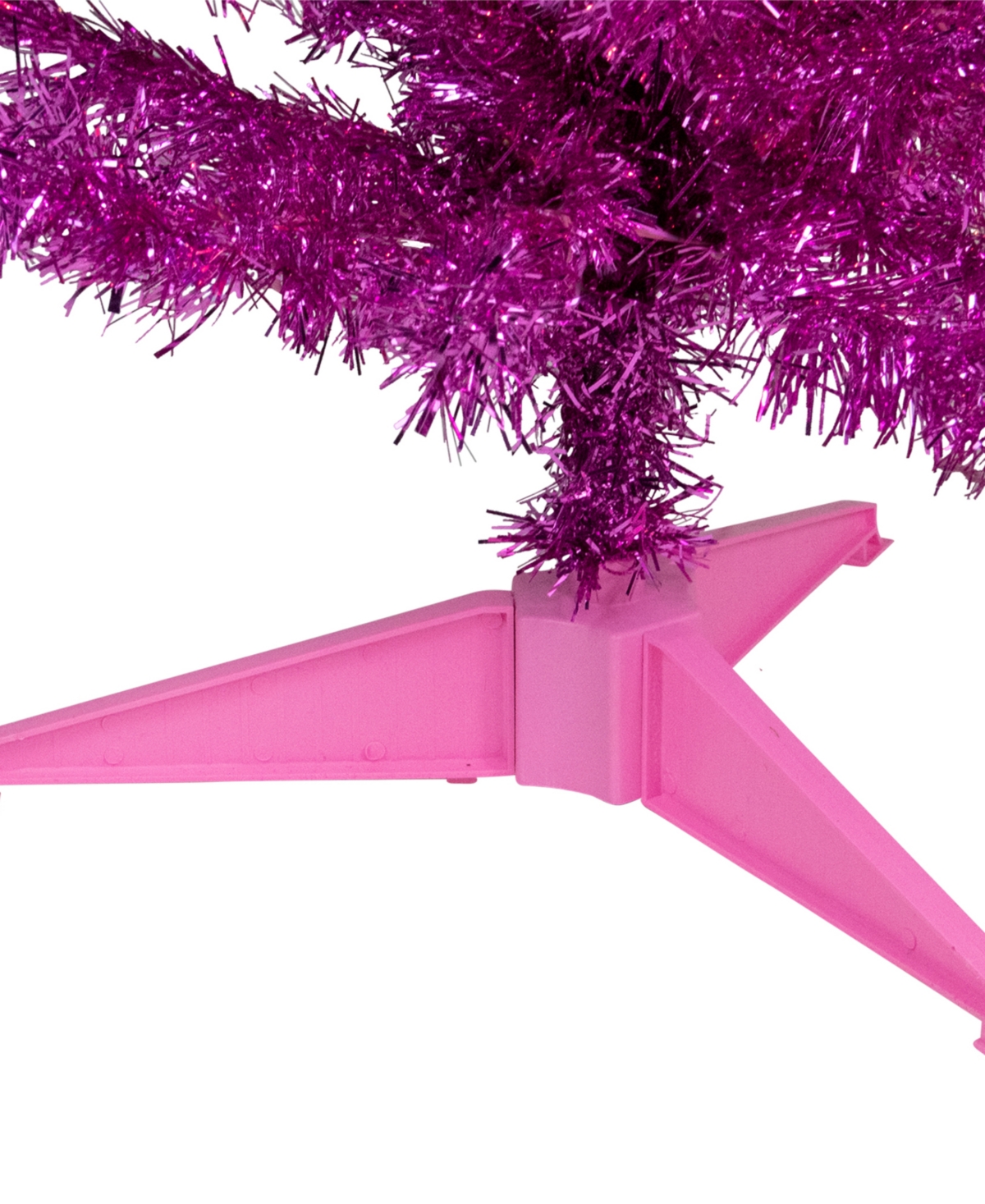Northlight 4'Artificial Tinsel Christmas Tree Unlit - Pink