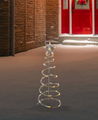 3ft LED Spiral Cone Tree Warm White Lights