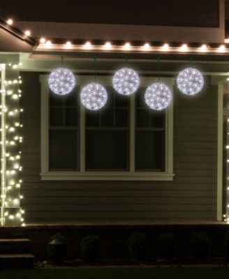 LED Starlight Sphere Hanging - 6-Inch - Pure White Lights