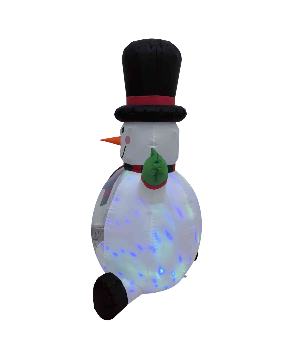 Northlight Inflatable Snowman With Top Hat In Multicolor