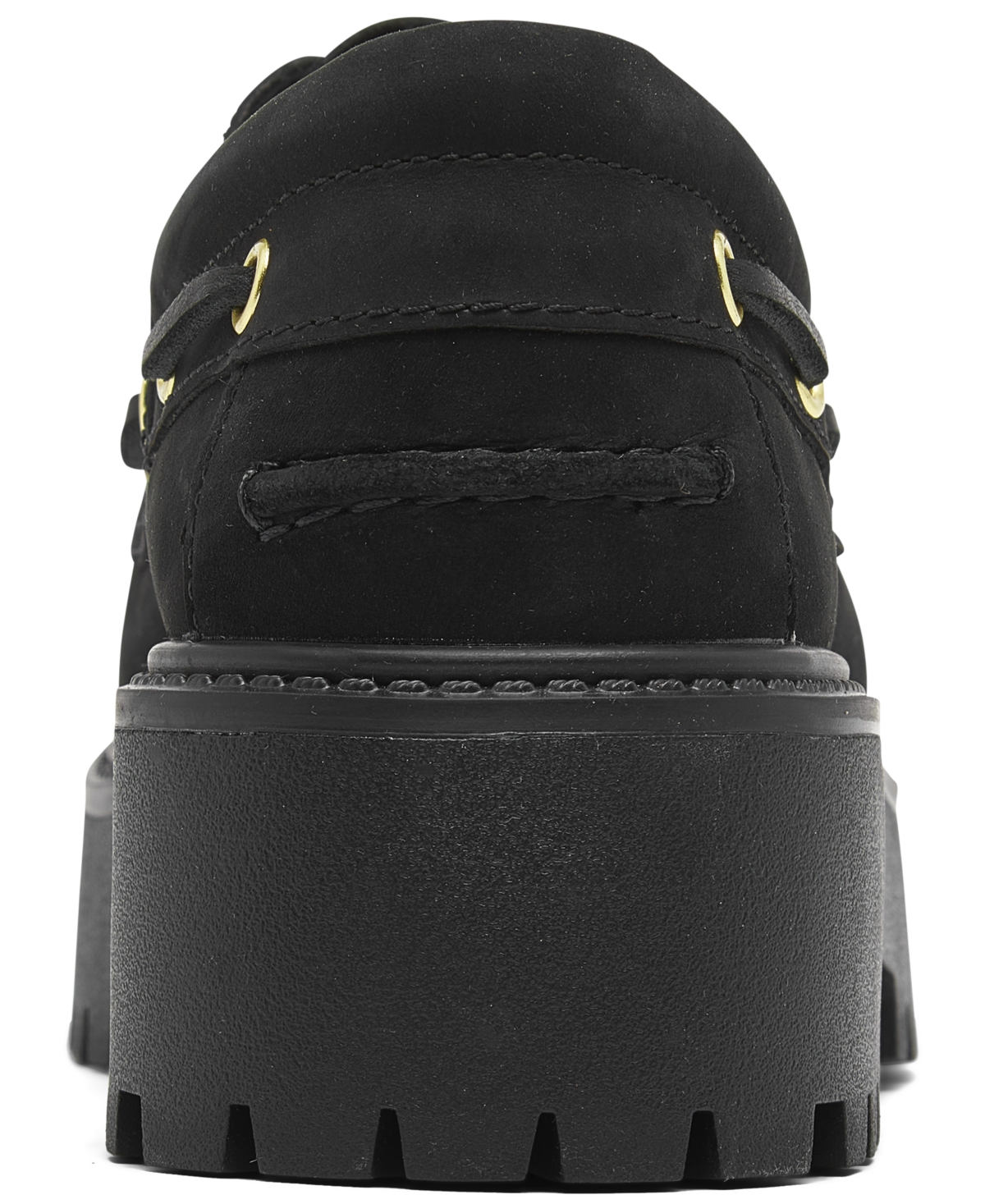 Timberland Women's Stone Street 3-Eye Premium Leather Platform Boat Shoes from Finish Line