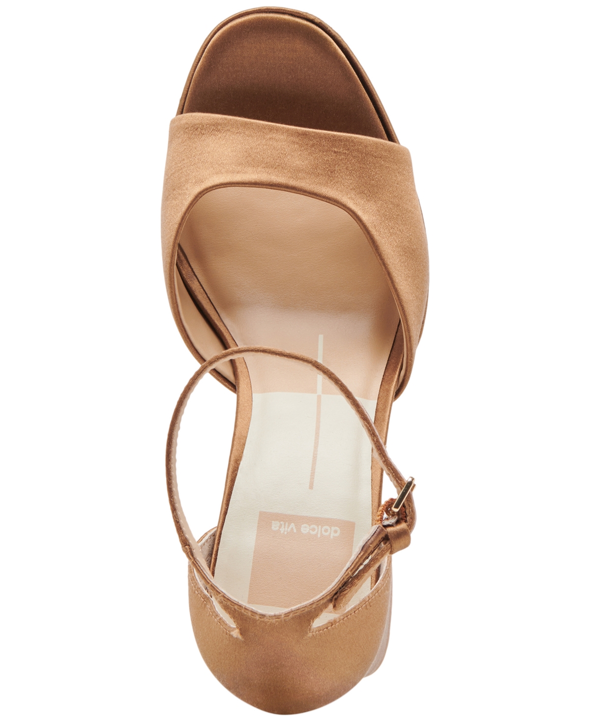 Dolce Vita Women's Pandro Platform Two-piece Dress Sandals In Platinum Distressed