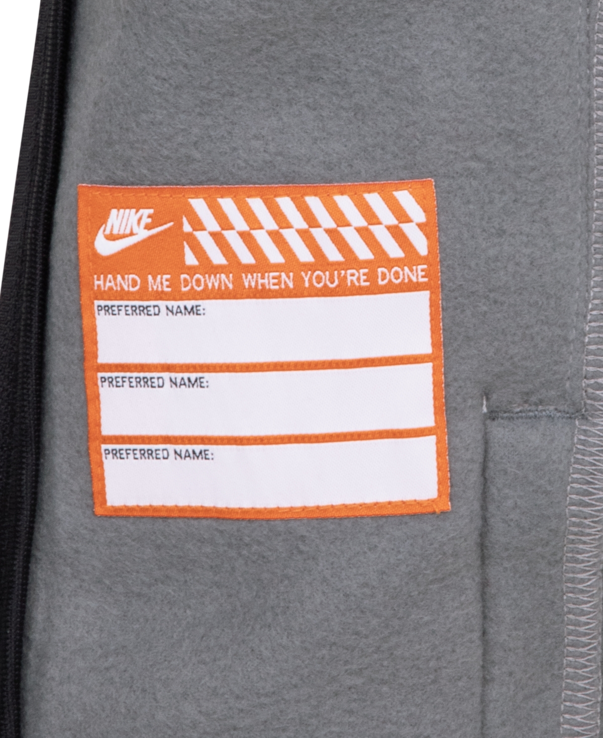 Nike Little Boys Colorblock Fleece Jacket - SmokeGrey