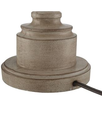 Traditional Buffet Table Lamps 28" Tall Set of 2 Natural Candlestick Cream Bell Shade for Dining Room