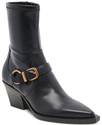 Dolce Vita - Women's Rave Pointed-Toe Buckled Dress Booties