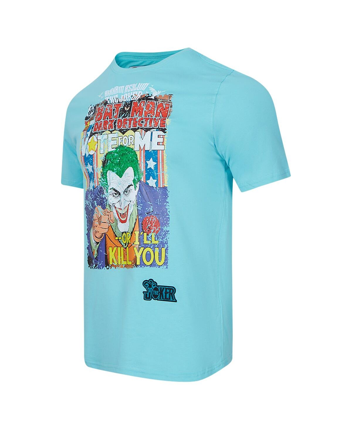 Freeze Max Men's The Joker Mint Batman Comics Vote For Me T-shirt In Mint