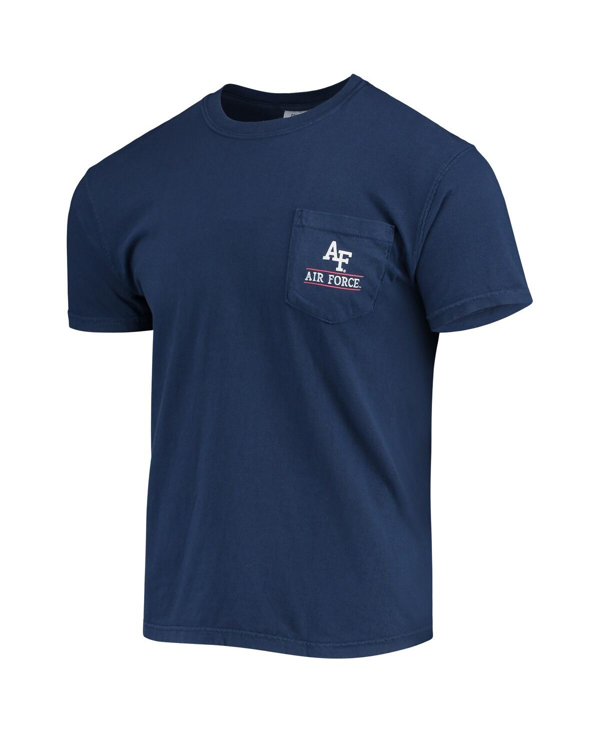 Image One Men's Navy Air Force Falcons Campus Americana T-shirt In Navy