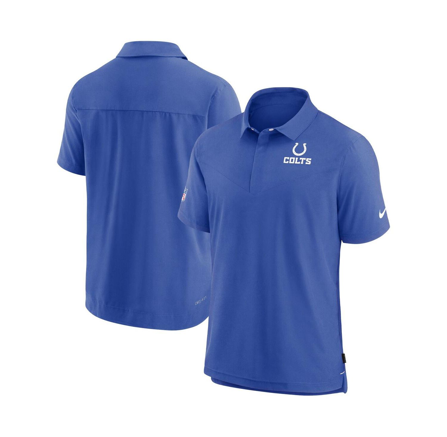 Men's Royal Indianapolis Colts Sideline Lockup Performance Polo