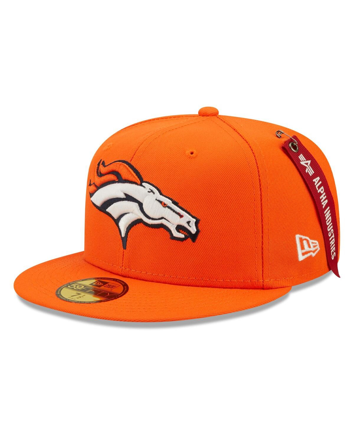 New Era Men's x Alpha IndustriesDenver Broncos Alpha 59FIFTY Fitted Hat - Orange