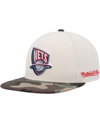 Men's Cream/Camo New Jersey Nets Hardwood Classics 35th Anniversary Off White Camo Fitted Hat