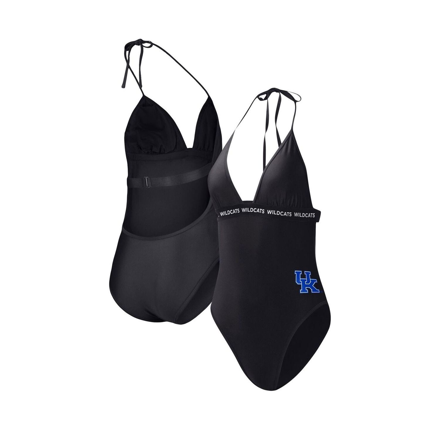 Women's Black Kentucky Wildcats Full Count One-Piece Swimsuit