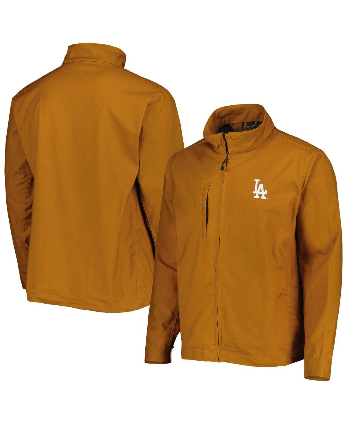 Men's Tan Los Angeles Dodgers Journey Tri-Blend Full-Zip Jacket - Tan