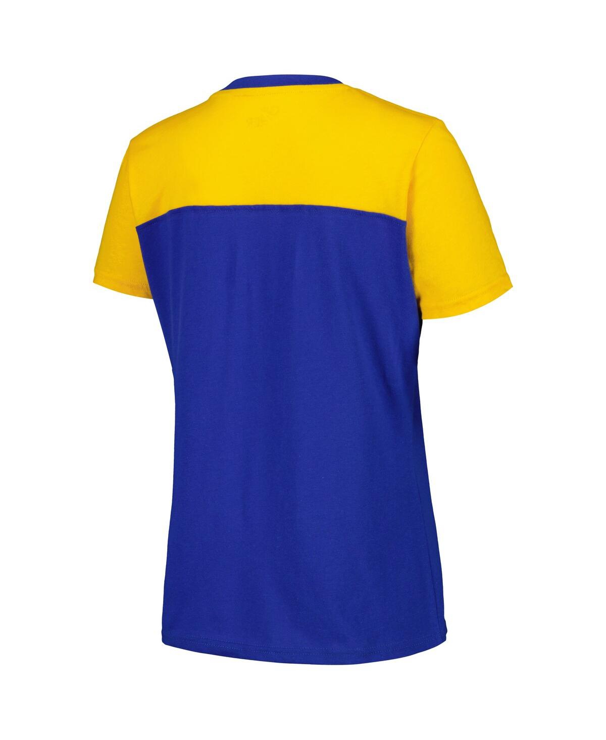G-iii 4her By Carl Banks Women's Royal Chase Elliott Cheer Color Blocked T-shirt In Royal