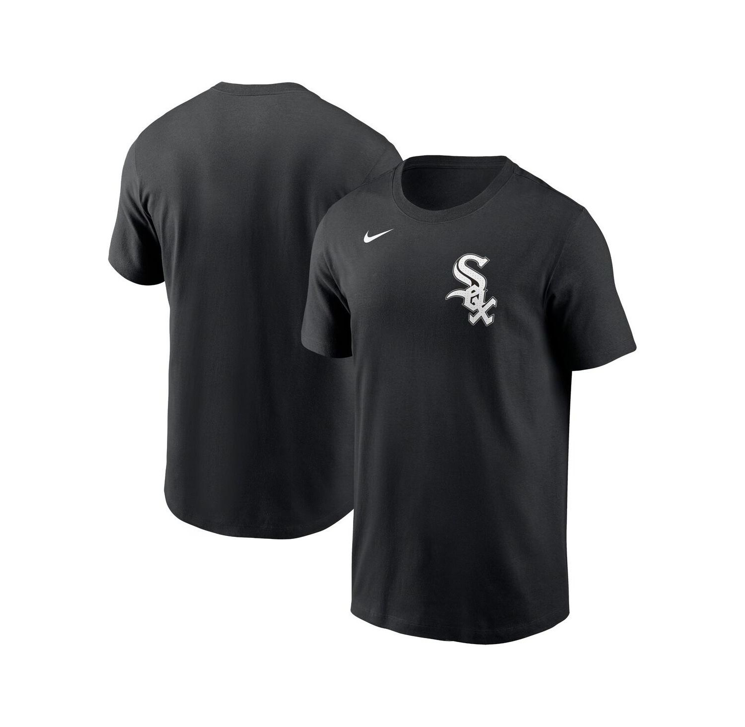 Men's Black Chicago White Sox Fuse Wordmark T-Shirt