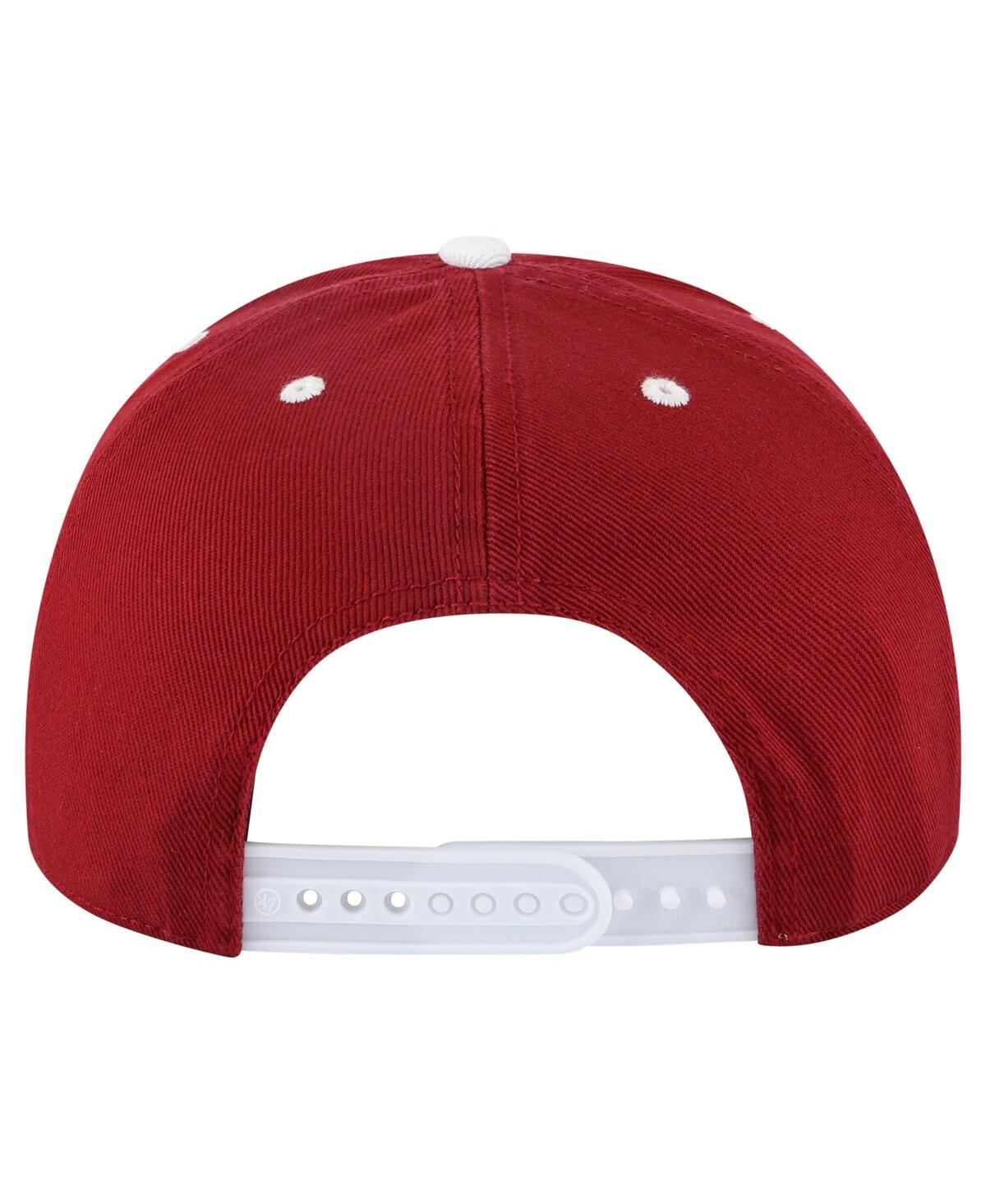 47 Brand Men's Crimson Alabama Crimson Tide Double Header Hitch Adjustable Hat In Crimson